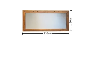 Trekell Dekorationsspegel 110 cm - Valnöt - Inredning & dekor - Speglar - Väggspegel