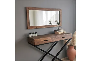 Trekell Dekorationsspegel 110 cm - Valnöt - Inredning & dekor - Speglar - Väggspegel