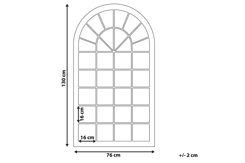 Trevol Spegel 76x130 cm - Beige - Inredning & dekor - Speglar - Väggspegel