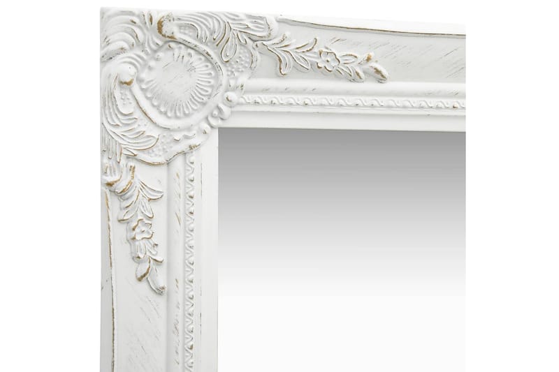 Väggspegel barockstil 40x40 cm vit - Inredning & dekor - Speglar - Väggspegel