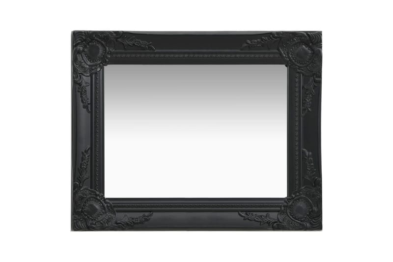 Väggspegel barockstil 50x40 cm svart - Inredning & dekor - Speglar - Väggspegel