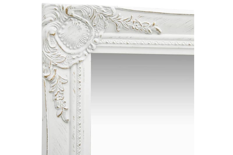 Väggspegel barockstil 50x50 cm vit - Inredning & dekor - Speglar - Väggspegel