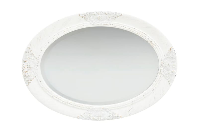 Väggspegel barockstil 50x70 cm vit - Inredning & dekor - Speglar - Väggspegel