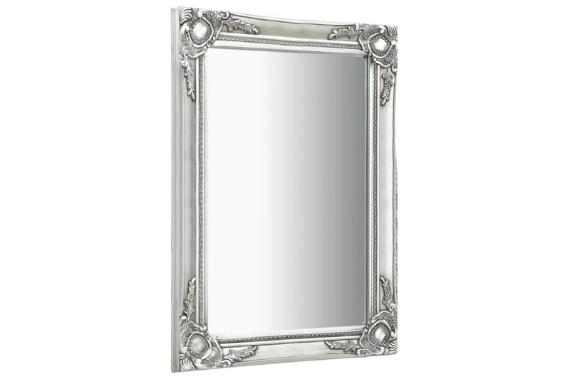 Väggspegel barockstil 50x80 cm silver - Inredning & dekor - Speglar - Väggspegel