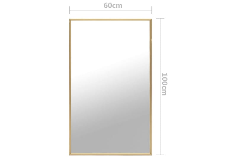 Väggspegel guld 100x60 cm - Guld - Inredning & dekor - Speglar - Väggspegel