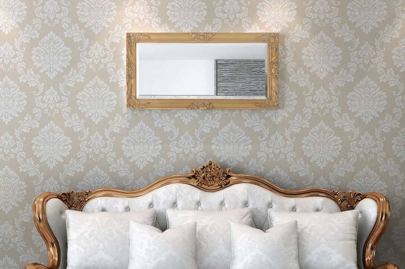 Väggspegel i barockstil 100x50 cm guld - Guld - Inredning & dekor - Speglar - Väggspegel