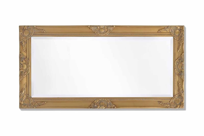 Väggspegel i barockstil 100x50 cm guld - Guld - Inredning & dekor - Speglar - Väggspegel