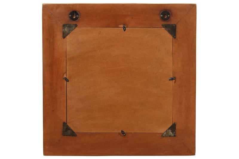 Väggspegel massivt återvunnet trä 60x60 cm - Brun - Inredning & dekor - Speglar - Väggspegel