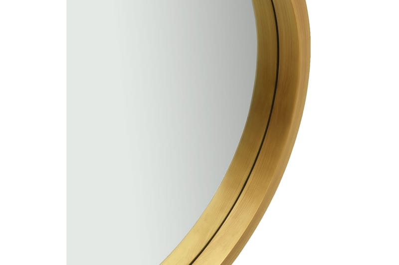 Väggspegel med rem 40 cm guld - Väggspegel