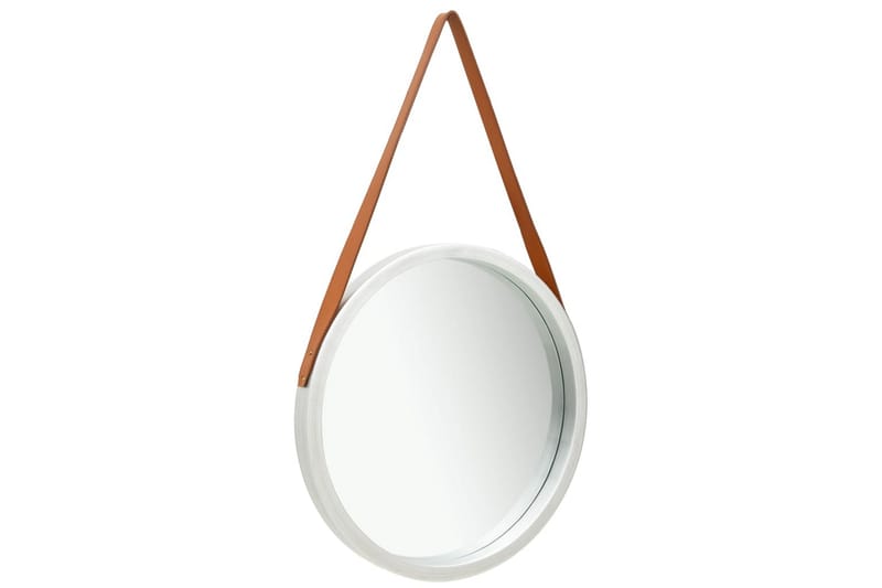 Väggspegel med rem 50 cm silver - Inredning & dekor - Speglar - Väggspegel