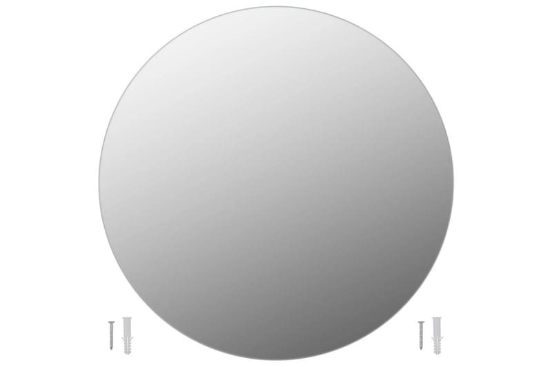 Väggspegel rund 60 cm glas - Silver - Inredning & dekor - Speglar - Väggspegel