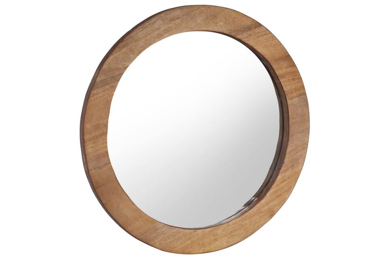 Väggspegel rund 60 cm teak - Brun - Inredning & dekor - Speglar - Väggspegel