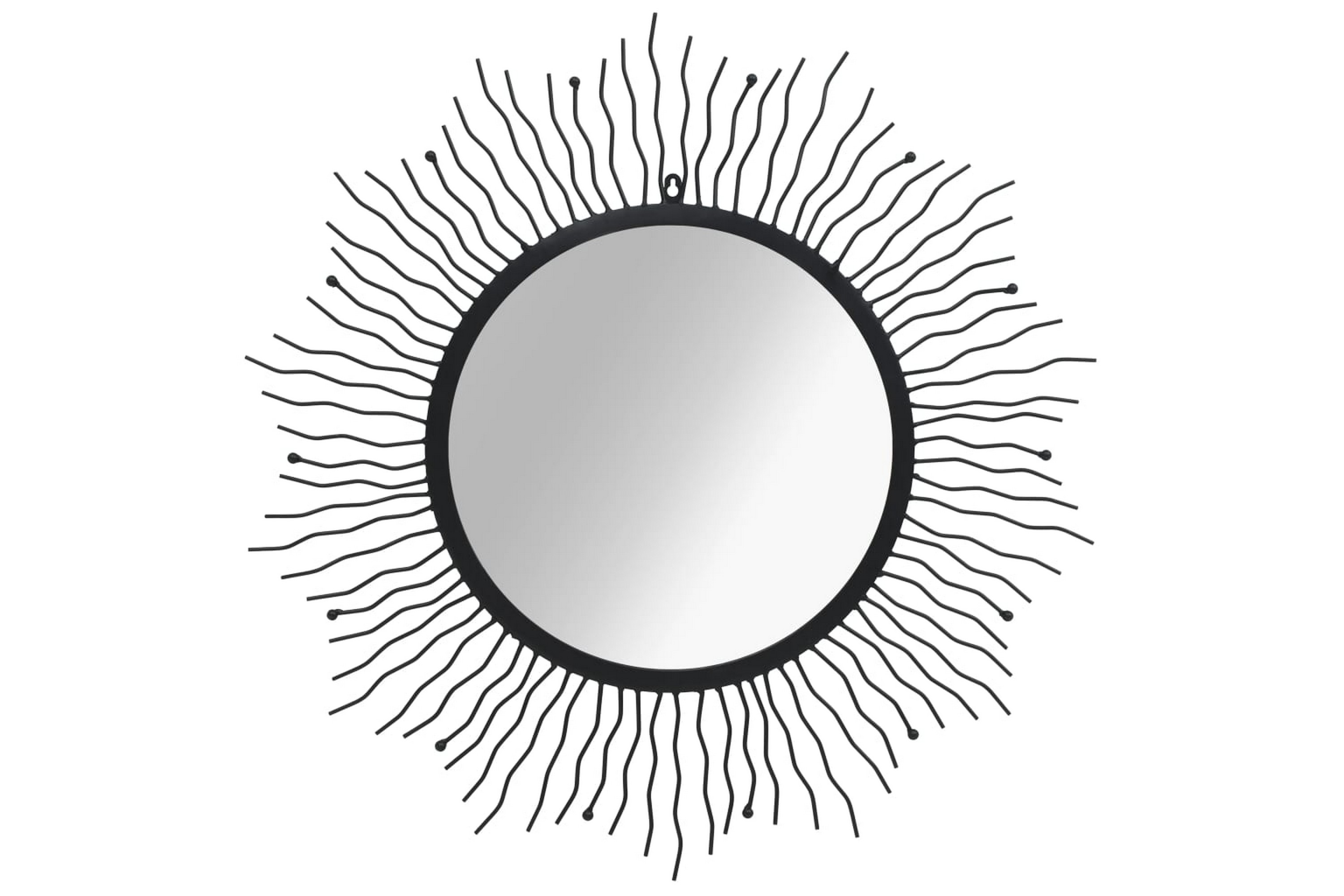 Be Basic Väggspegel sol 80 cm svart – Svart