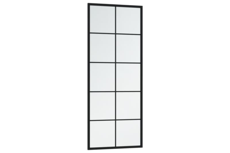 Väggspegel svart 100x40 cm metall - Svart - Inredning & dekor - Speglar - Väggspegel
