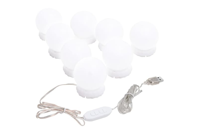 Väggspegel utan ram LED-belysning rund - Silver - Inredning & dekor - Speglar - Väggspegel