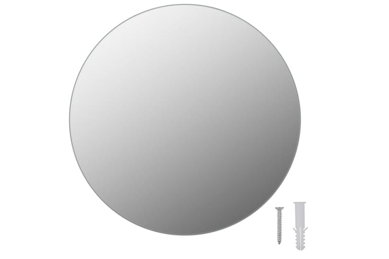 Väggspegel utan ram LED-belysning rund - Silver - Inredning & dekor - Speglar - Väggspegel