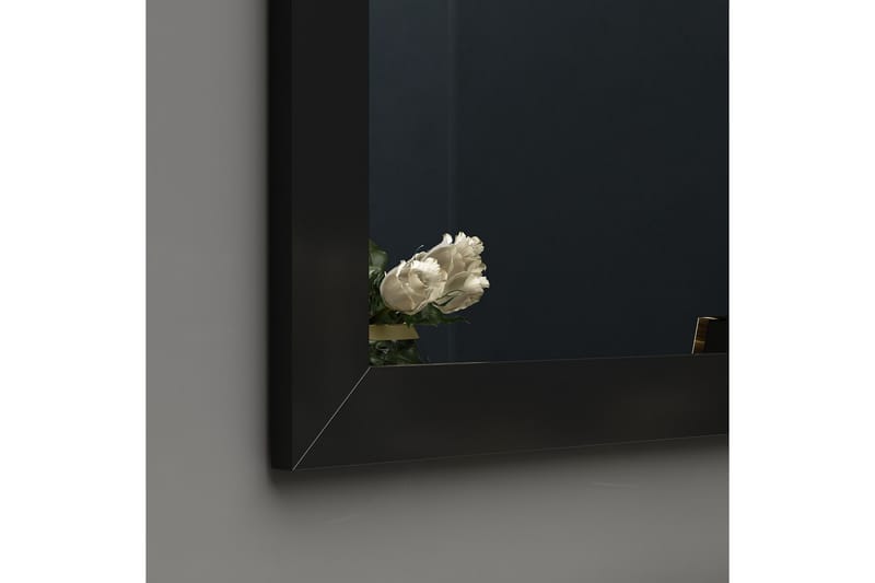 Vanomi Spegel 50 cm Rektangulär Svart - Väggspegel
