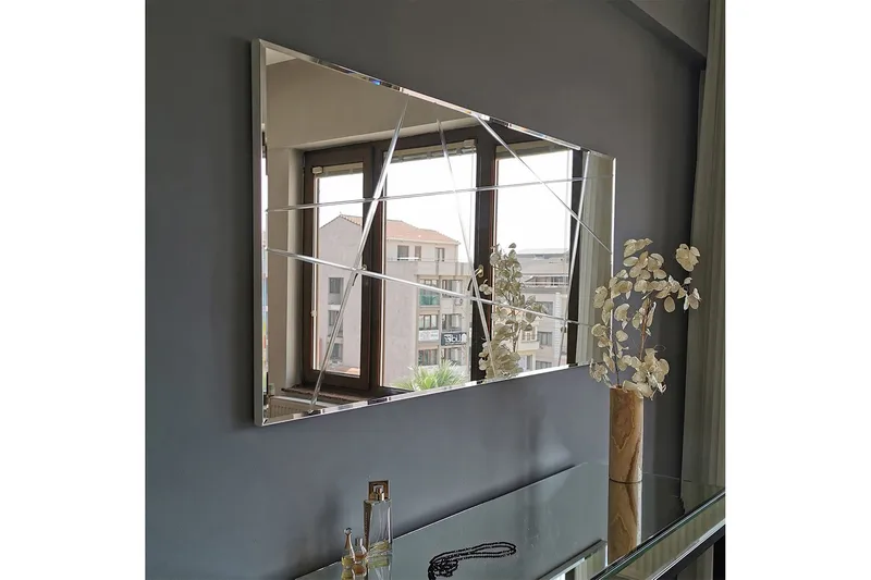 Västerort Spegel Liggande - Silver - Inredning & dekor - Speglar - Väggspegel