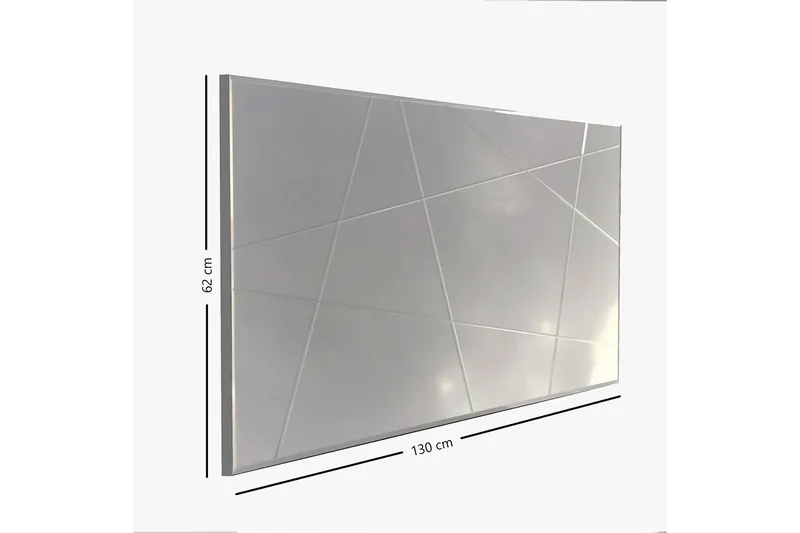 Västerort Spegel Liggande - Silver - Inredning & dekor - Speglar - Väggspegel