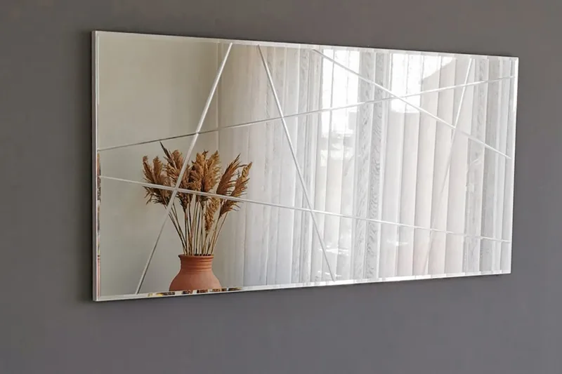 Västerort Spegel Liggande - Silver - Inredning & dekor - Speglar - Väggspegel