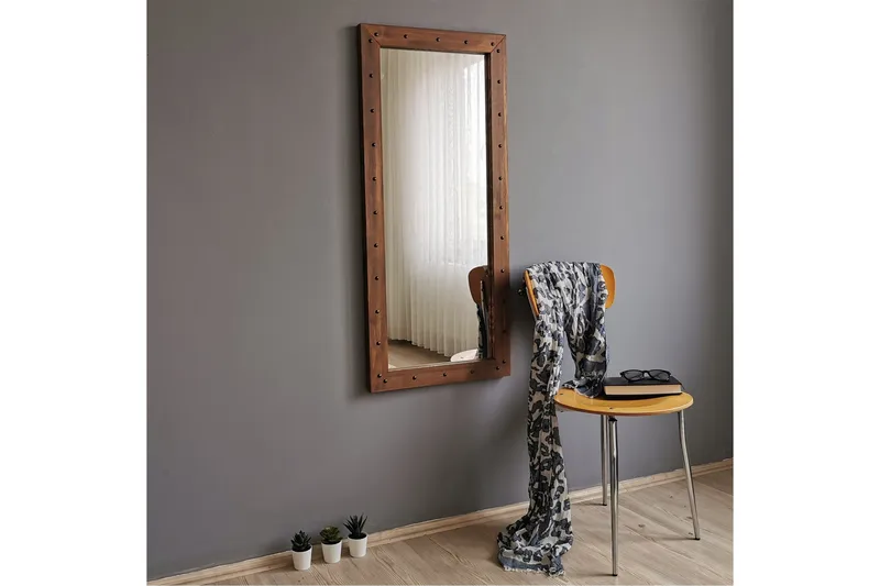 Vespi Dekorationsspegel 50 cm - Valnöt - Inredning & dekor - Speglar - Väggspegel
