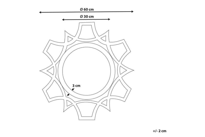 Väggspegel Zapopan - Inredning & dekor - Speglar - Väggspegel