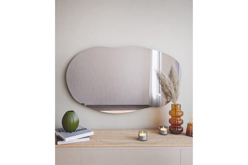 Zeo Spegel 52 cm Rektangulär Svart - Inredning & dekor - Speglar - Väggspegel