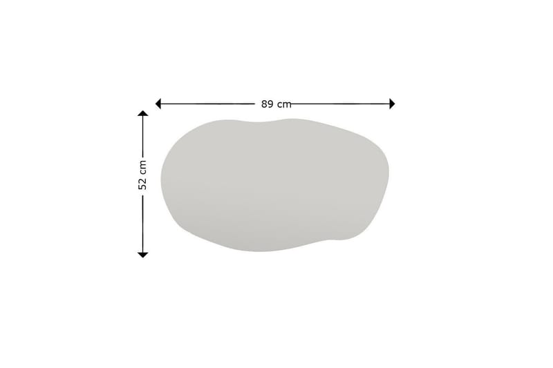 Zeo Spegel 52 cm Rektangulär Svart - Inredning & dekor - Speglar - Väggspegel