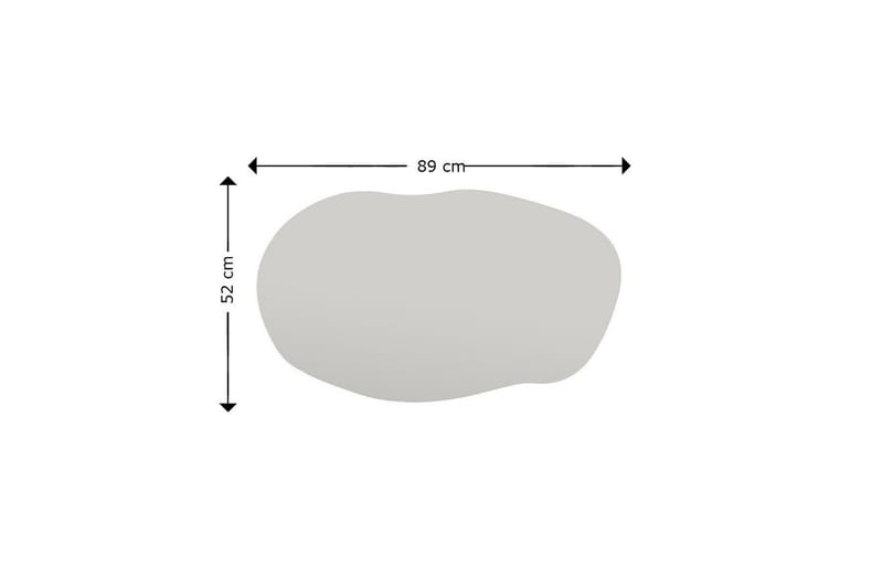 Zeo Spegel 52 cm Rektangulär - Svart - Inredning & dekor - Speglar - Väggspegel