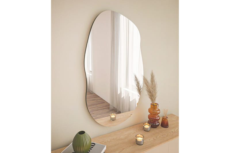 Zeo Spegel 52 cm Rektangulär - Svart - Inredning & dekor - Speglar - Väggspegel