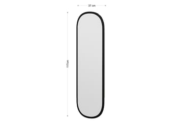 Zeos Spegel 40 cm Rektangulär - Svart - Inredning & dekor - Speglar - Väggspegel