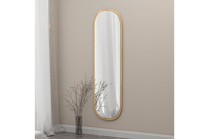 Zeos Spegel 40 cm Rektangulär Trä/Natur - Väggspegel