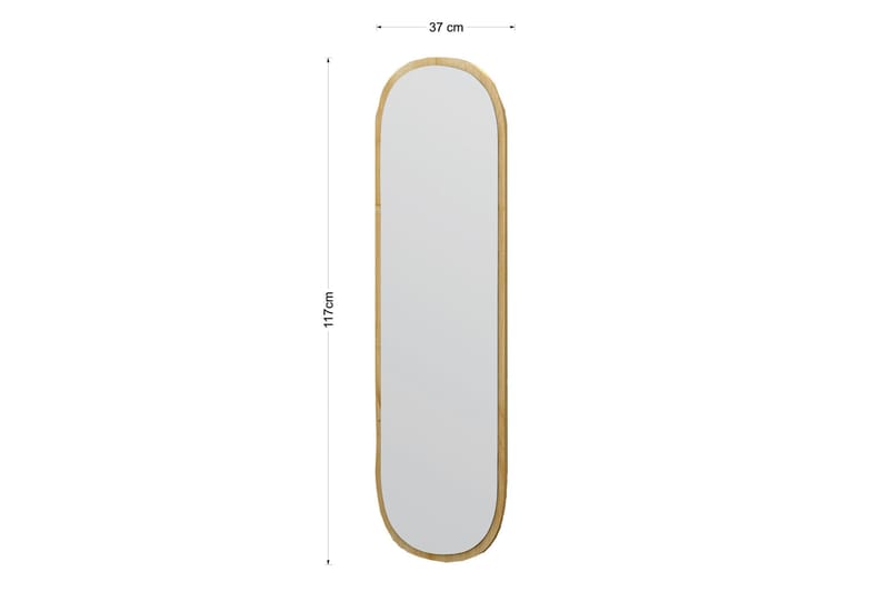 Zeos Spegel 40 cm Rektangulär - Trä/Natur - Inredning & dekor - Speglar - Väggspegel