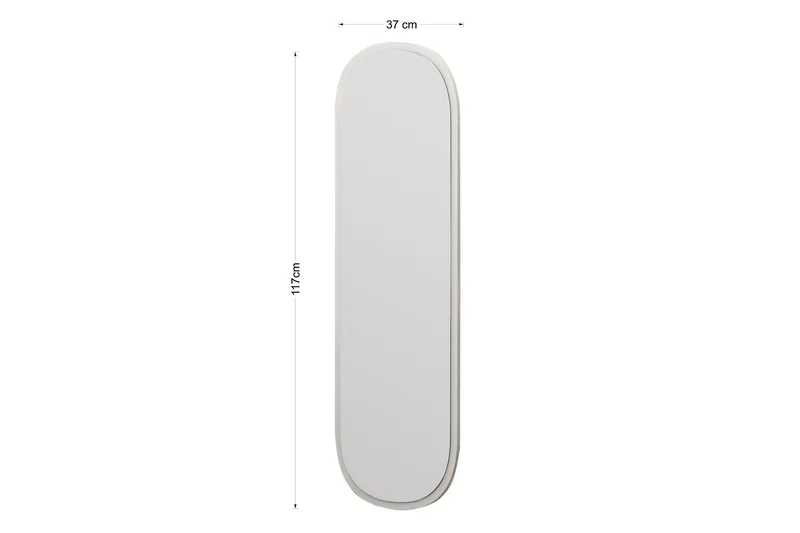 Zeos Spegel 40 cm Rektangulär - Vit - Inredning & dekor - Speglar - Väggspegel