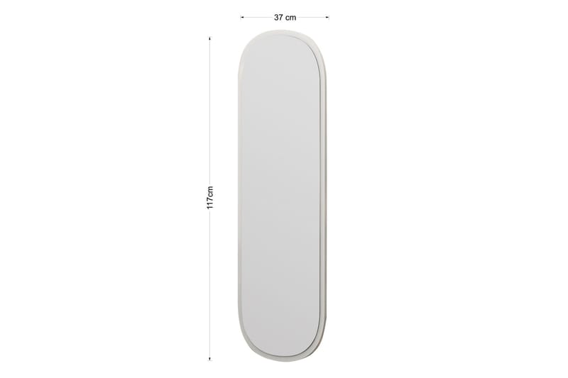 Zeos Spegel 40 cm Rektangulär - Vit - Inredning & dekor - Speglar - Väggspegel