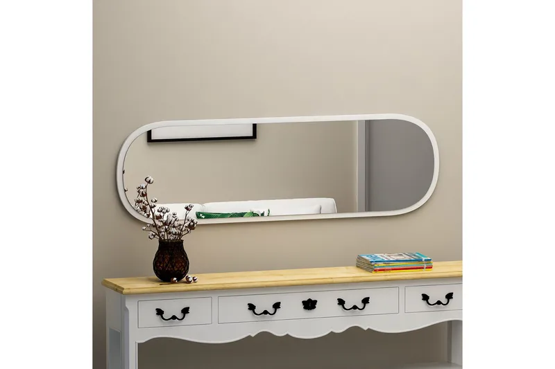Zeos Spegel 40 cm Rektangulär - Vit - Inredning & dekor - Speglar - Väggspegel