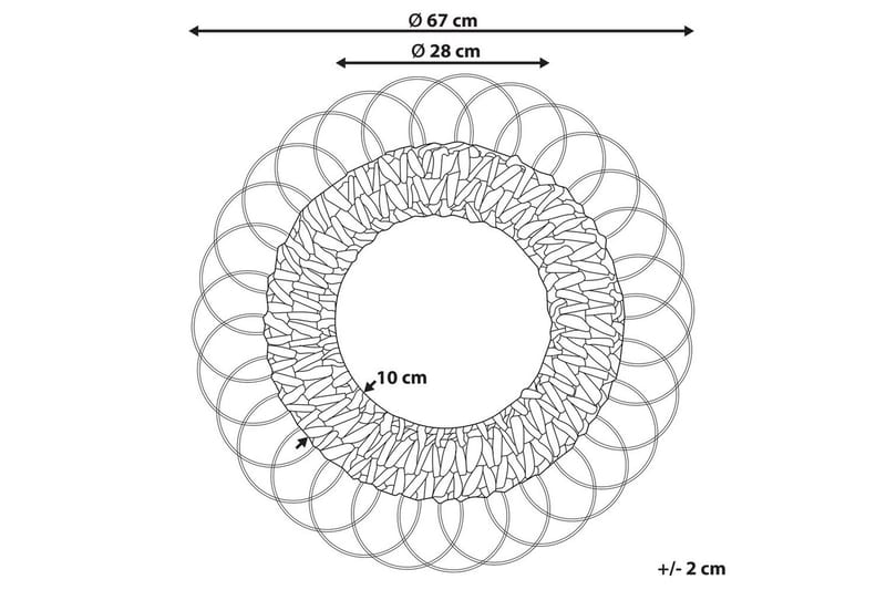 Väggspegel Pamol - Inredning & dekor - Speglar - Väggspegel