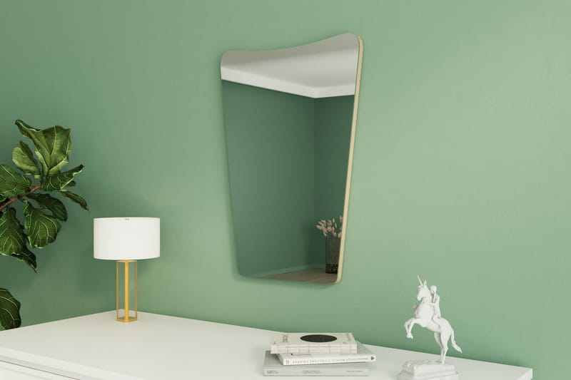 Veliza Vägghängd Spegel Rektangulär 50 cm Beige - Inredning & dekor - Speglar - Väggspegel