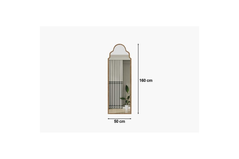 Vetra Golvspegel 50x160 cm - Rödfärgat trä - Inredning & dekor - Speglar - Helkroppsspegel