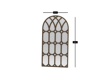 Vinor Golvspegel 180 cm - Brun - Inredning & dekor - Speglar - Helkroppsspegel
