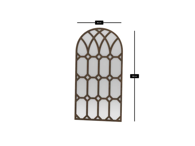 Vinor Golvspegel 180 cm - Brun - Inredning & dekor - Speglar - Helkroppsspegel
