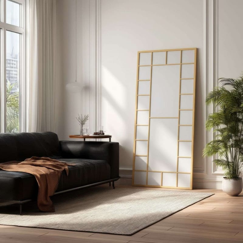 Vornas Golvspegel 80x180 cm - Guld - Inredning & dekor - Speglar - Helkroppsspegel