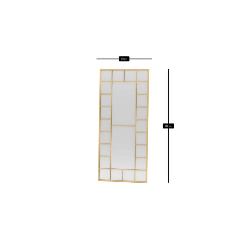 Vornas Golvspegel 80x180 cm - Guld - Inredning & dekor - Speglar - Helkroppsspegel