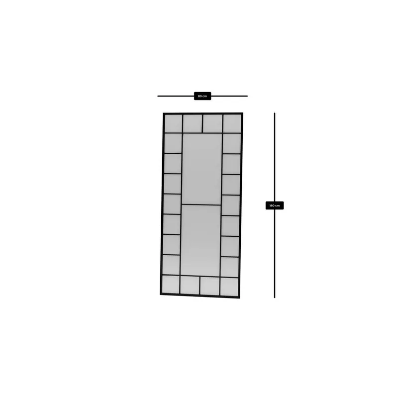 Vornas Golvspegel 80x180 cm - Svart - Inredning & dekor - Speglar - Helkroppsspegel