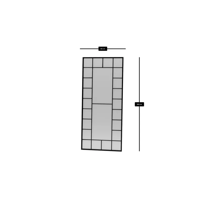 Vornas Golvspegel 80x180 cm - Svart - Inredning & dekor - Speglar - Helkroppsspegel