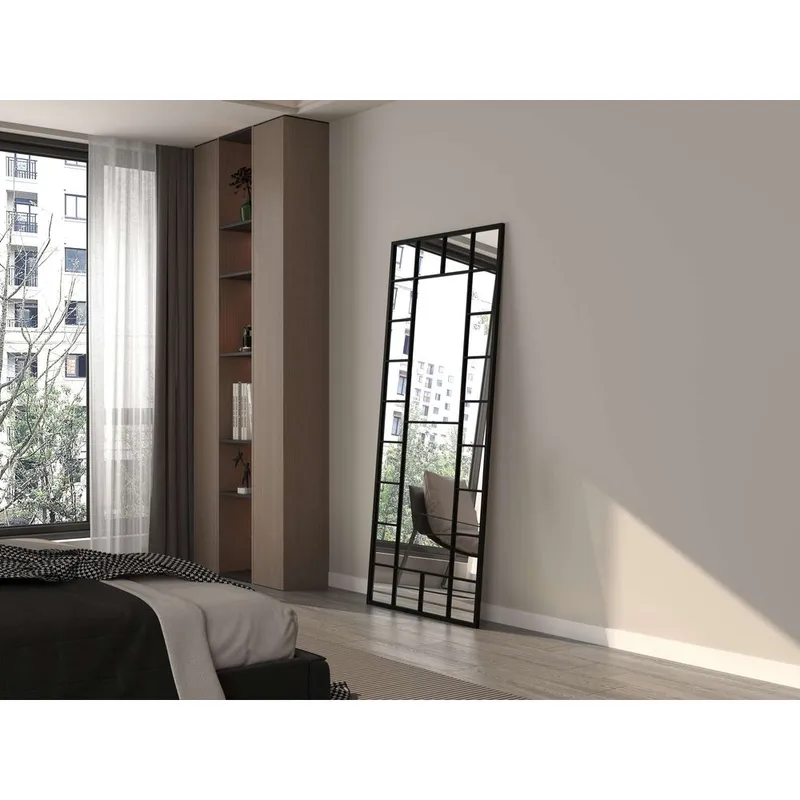 Vornas Golvspegel 80x180 cm - Svart - Inredning & dekor - Speglar - Helkroppsspegel