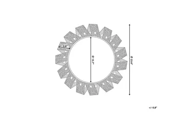 Zatz Spegel Rund 60 cm - Vit - Inredning & dekor - Speglar - Väggspegel