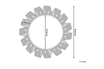 Zatz Spegel Rund 60 cm - Vit - Inredning & dekor - Speglar - Väggspegel