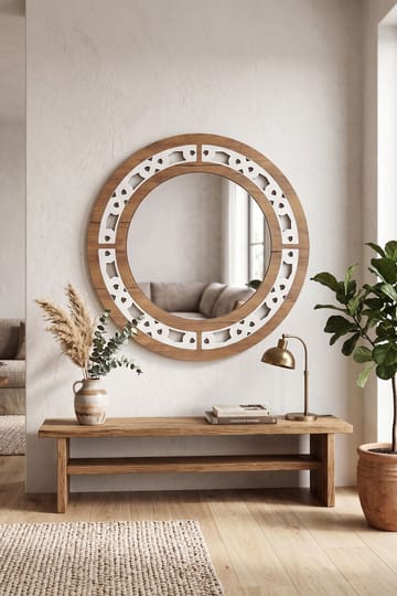 Zayra Väggspegel Rund 58 cm - Inredning & dekor - Speglar - Väggspegel