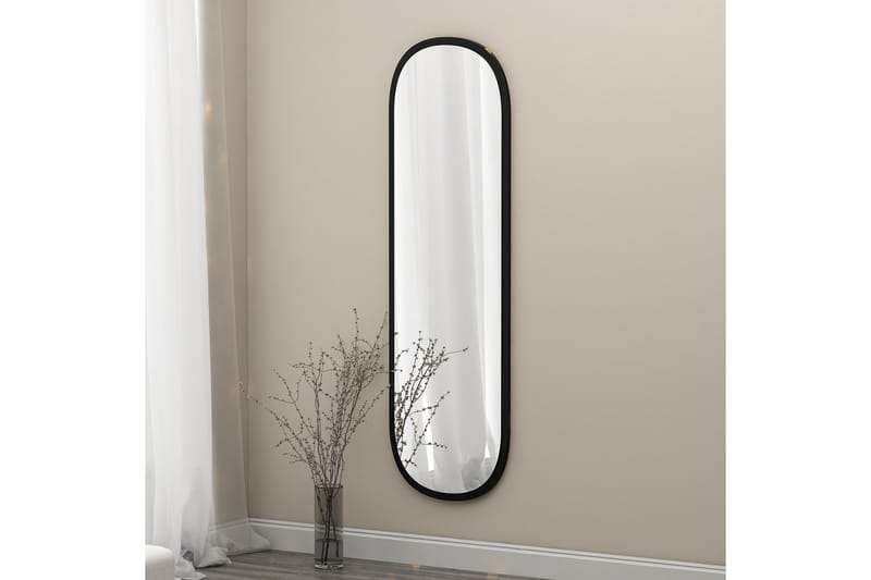 Zeos Spegel 40 cm Rektangulär Svart - Väggspegel